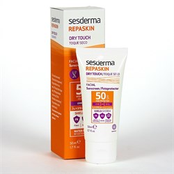 Sesderma Repaskin Dry Touch Facial Fotoprotector SPF 50 – Крем-гель солнцезащитный для лица СЗФ 50 Репаскин, 50 мл - фото 13079