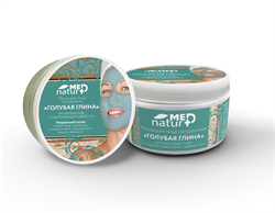 NaturMed маска для лица «Голубая глина» антивозрастная с потягивающим эффектом, 250 мл 5357