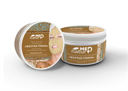 NaturMed маска для лица «Желтая глина» увлажняющая с потягивающим эффектом, 250 мл 5361