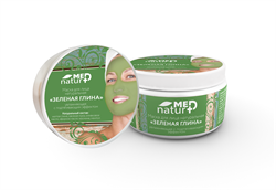 NaturMed маска для лица «Зеленая глина» обновляющая с коллагеном, 250 мл 5367