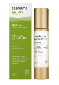 Sesderma Factor G Renew Oval Face and Neck – Cредство омолаживающее для овала лица и шеи Фактор Джи, 50 мл 40002634 - фото 17419