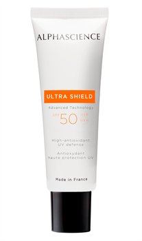 Alphascience Ultra Shield SPF 50 UVA 20 – Крем SPF50 с высокой антиоксидантной защитой от ультрафиолета Альфасаенс, 40 мл 5604 - фото 17472