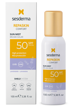 Sesderma Repaskin Sun Mist Facial SPF50 (Lavanda) – Спрей-мист солнцезащитный для лица Репаскин СЗФ50 (Лаванда), 100 мл 40008322 - фото 17538