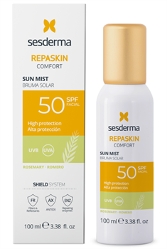 Sesderma Repaskin Sun Mist Facial SPF50 (Rosemary) – Спрей-мист солнцезащитный для лица Репаскин СЗФ50 (Розмарин), 100 мл 40008320 - фото 17543