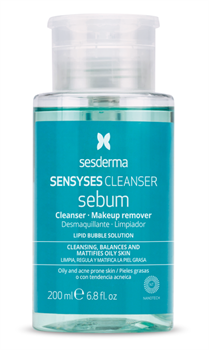 Sesderma Sensyses Sebum – Липосомальный лосьон для снятия макияжа (жирная кожа), 200 мл 40001457 - фото 17582