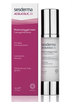 Sesderma Acglicolic 20 Facial Moisturizing Gel-Cream – Крем-гель увлажняющий с гликолевой кислотой Агликолик 20, 50 мл 40000015 - фото 17635