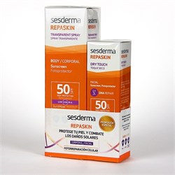 Sesderma PromoPack Repaskin Dry Touch Facial Fotoprotector SPF 50 + Repaskin Body Spray Fotoprotector SPF 50 – Набор солнцезащиты СЗФ 50 для лица и тела Сесдерма СЗФ 50, 50 мл + 200 мл 4815